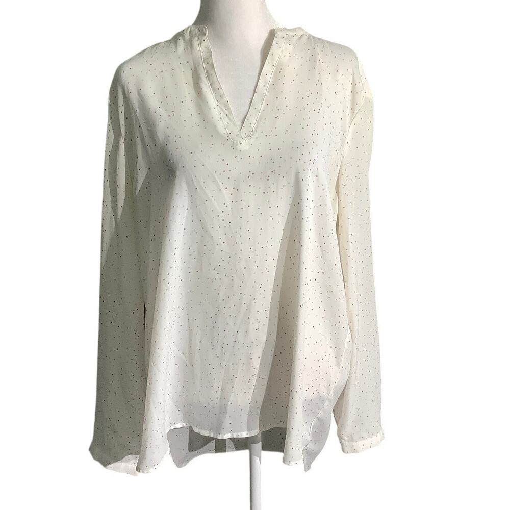 Urb Woman Celestial Blouse Women’s Size Large — Split Neck, Boho, Lightweight